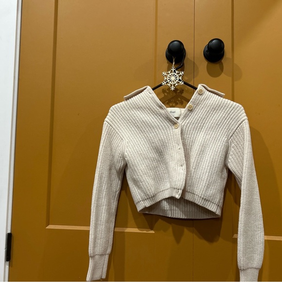 Wilfred Cream Ribbed Cardigan - Picture 4 of 7